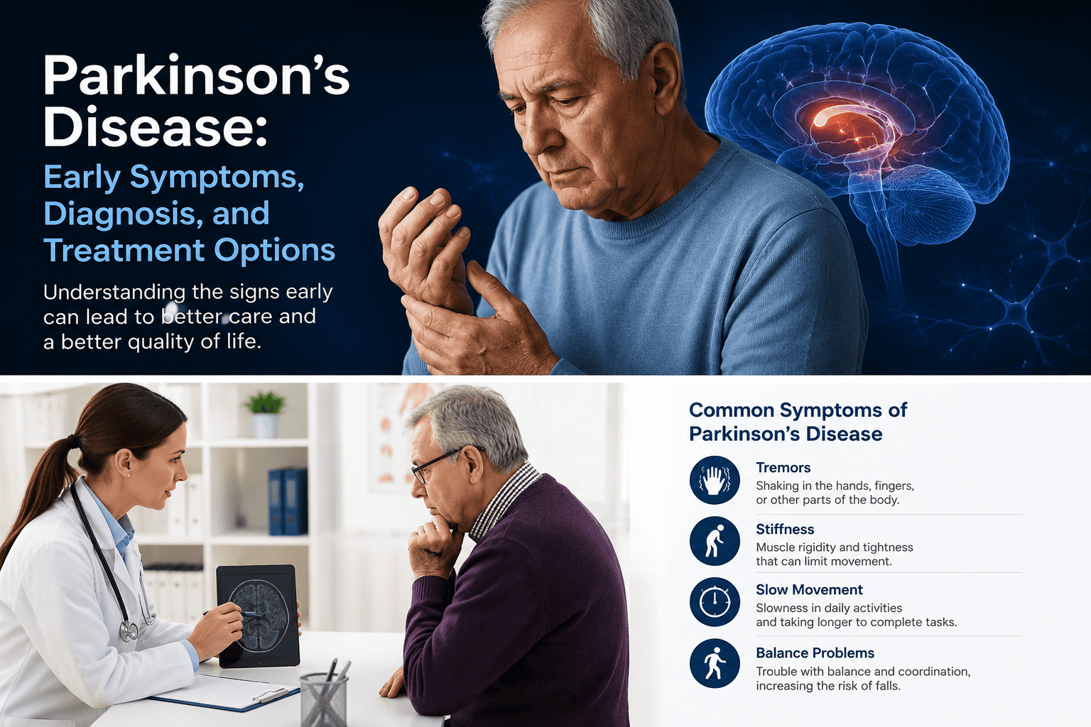 Parkinson’s Disease: Early Symptoms, Diagnosis, and Treatment Options